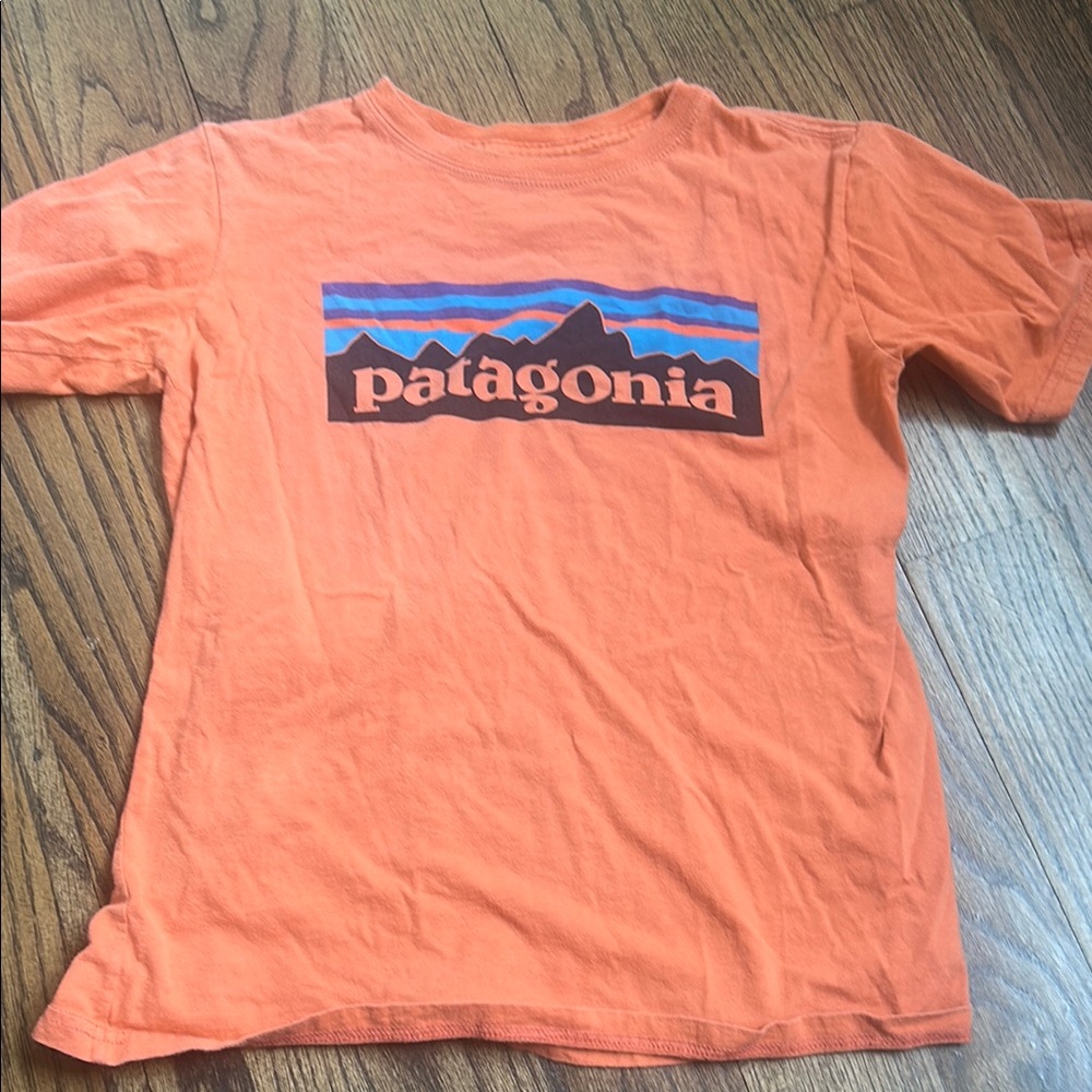 Patagonia Orange Short Sleeve Tee
